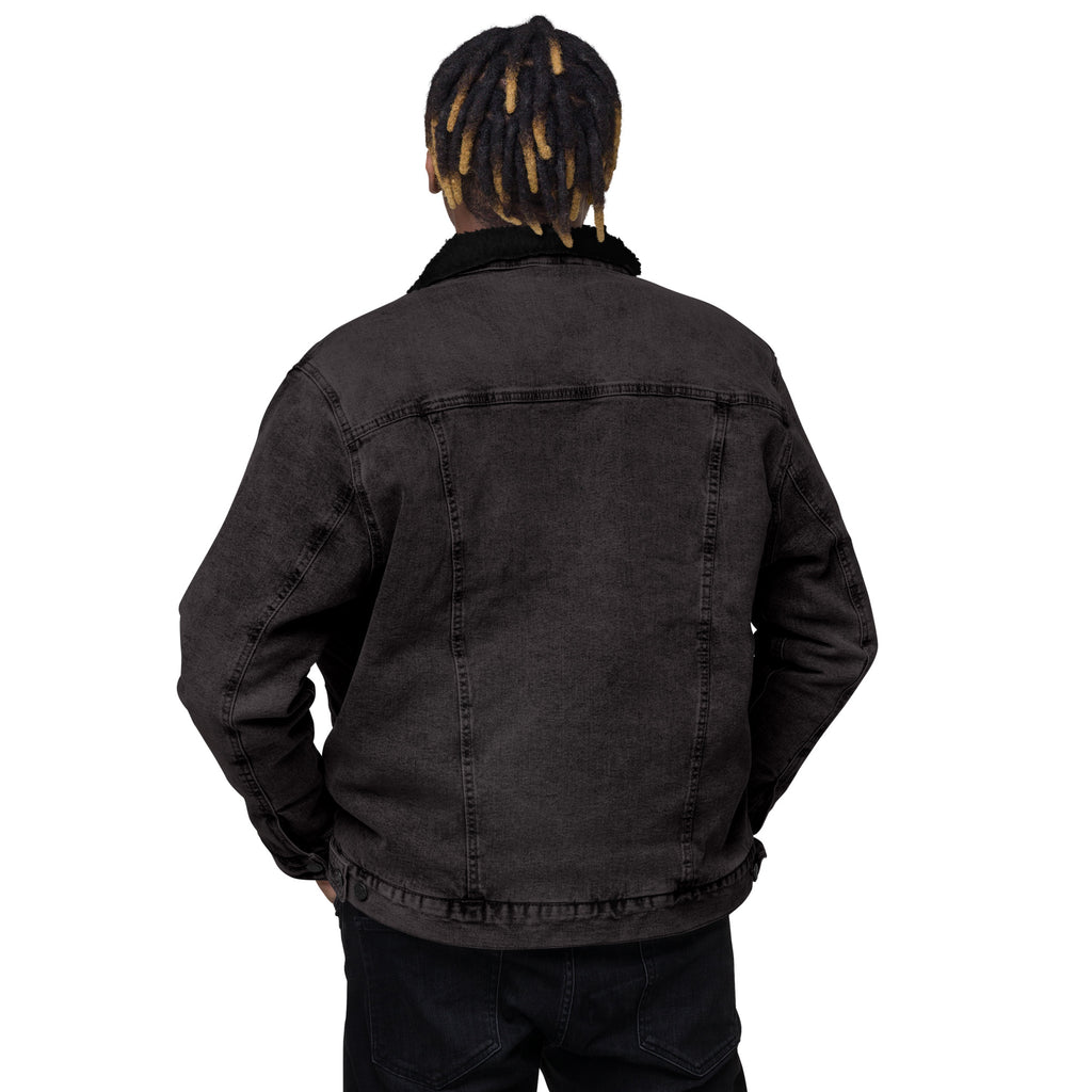 The black denim sherpa jacket