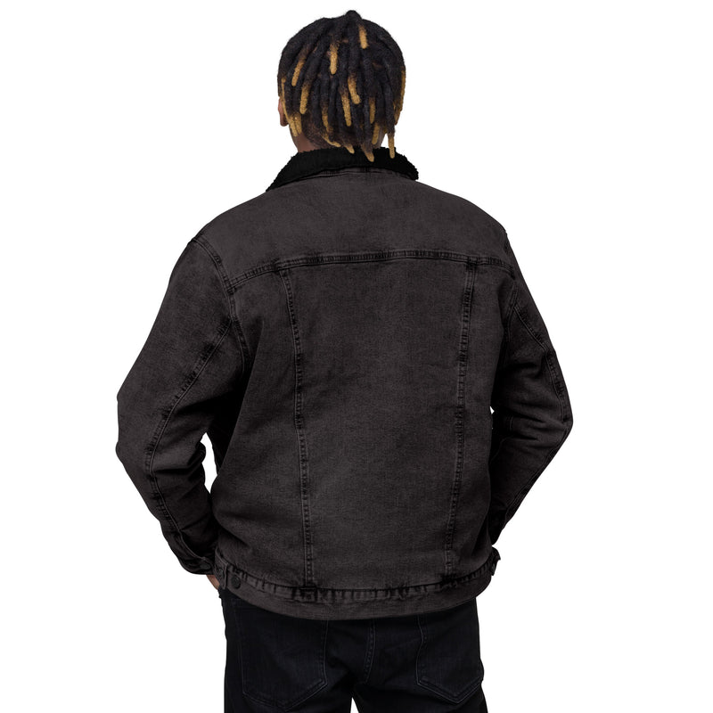 The black denim sherpa jacket