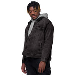 The black denim sherpa jacket