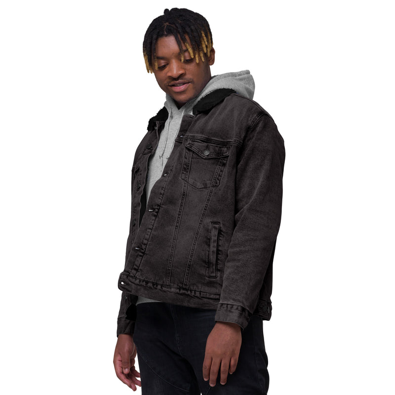 The black denim sherpa jacket