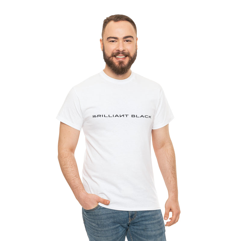 Brilliant Black Straight Logo Tee