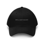 Brilliant Black Straight Logo Hat