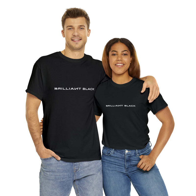 Brilliant Black Straight Logo Tee