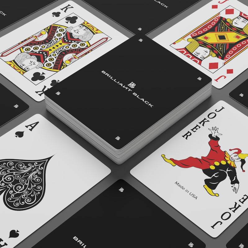 Brilliant Black Poker Cards