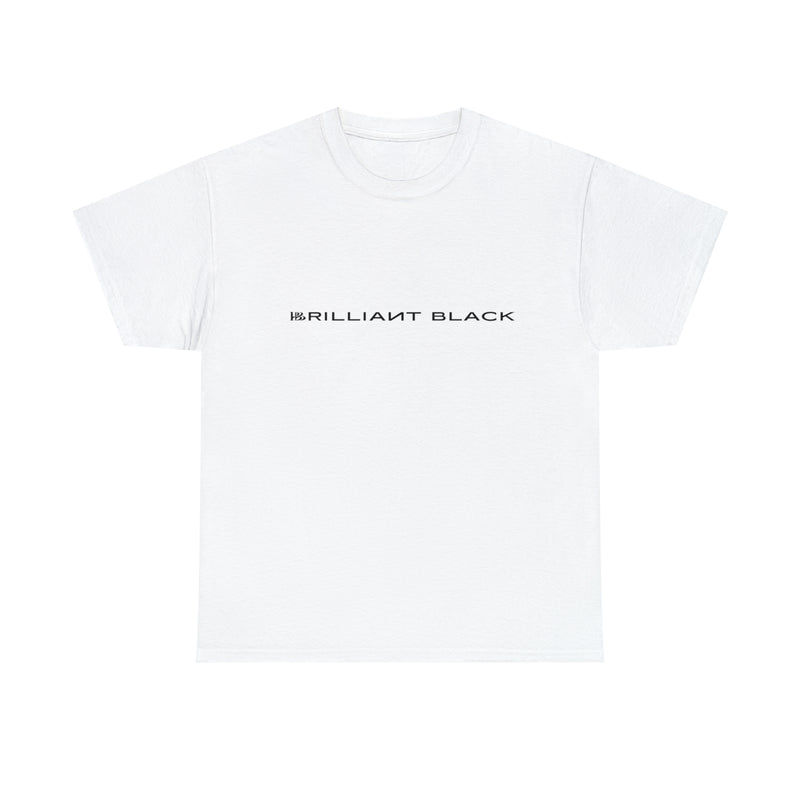 Brilliant Black Straight Logo Tee
