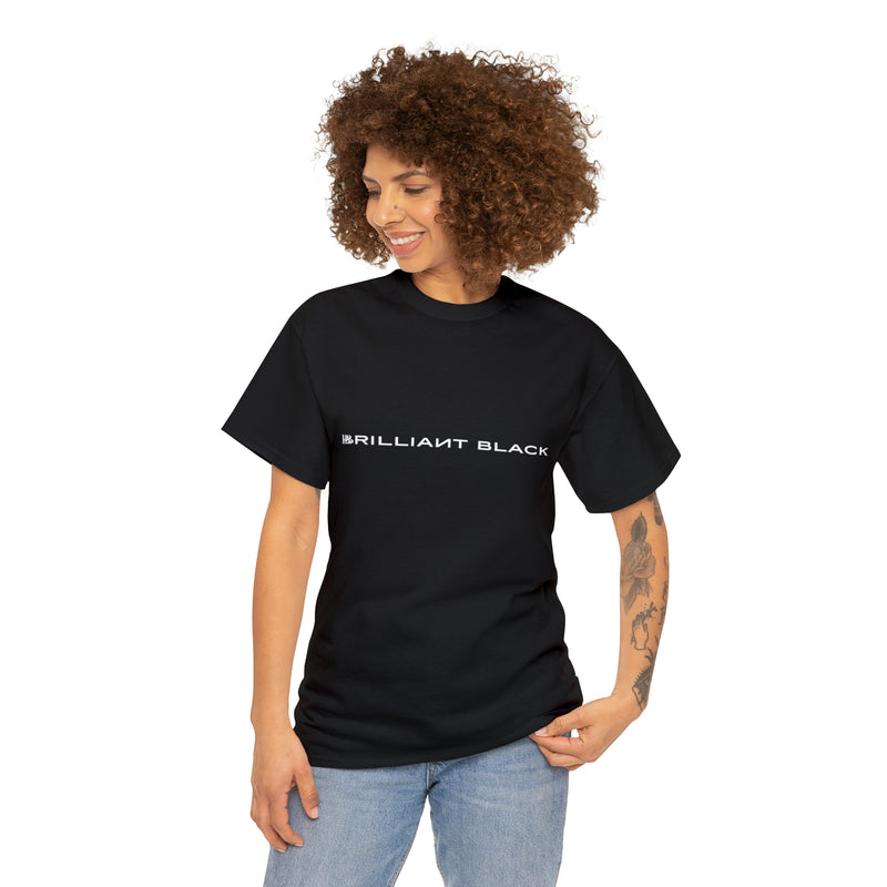 Brilliant Black Straight Logo Tee