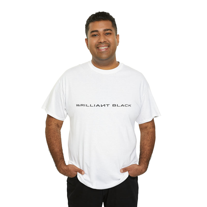 Brilliant Black Straight Logo Tee