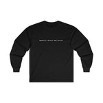 Brilliant Black Straight Logo Long Sleeve