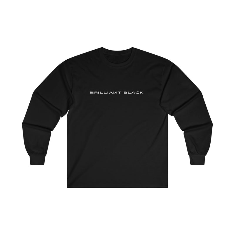 Brilliant Black Straight Logo Long Sleeve