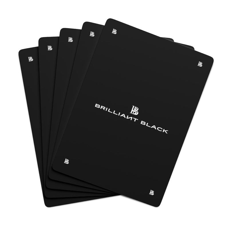 Brilliant Black Poker Cards