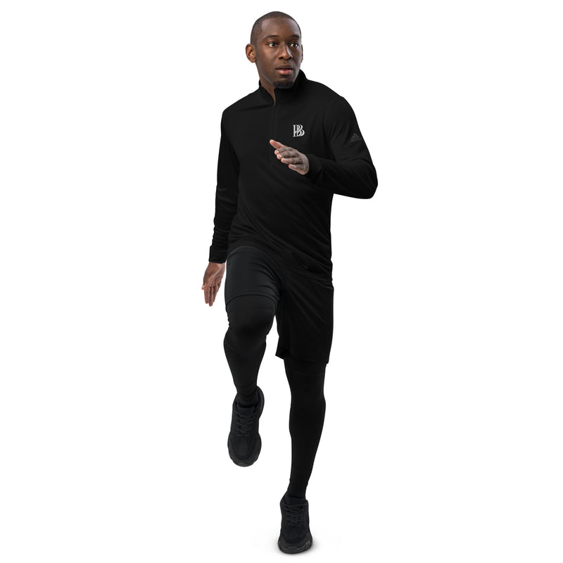 Brilliant Black Quarter Zip Pullover