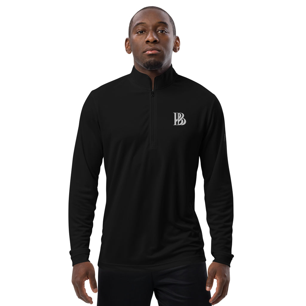 Brilliant Black Quarter Zip Pullover