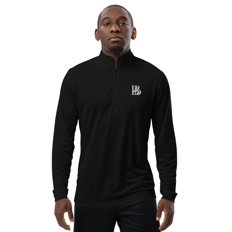 Brilliant Black Quarter Zip Pullover