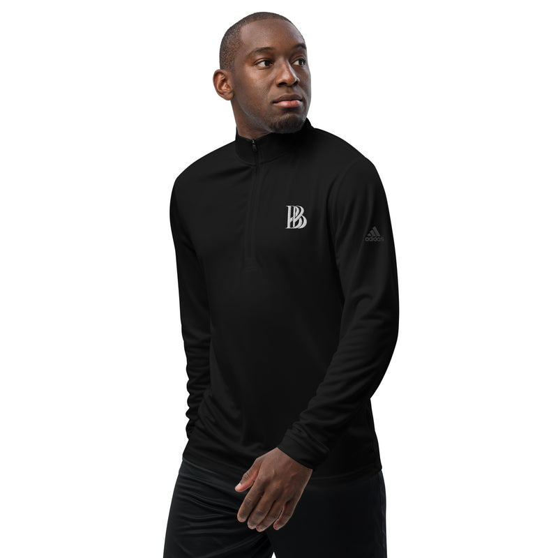 Brilliant Black Quarter Zip Pullover