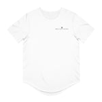 Brilliant Black Curved Hem Tee