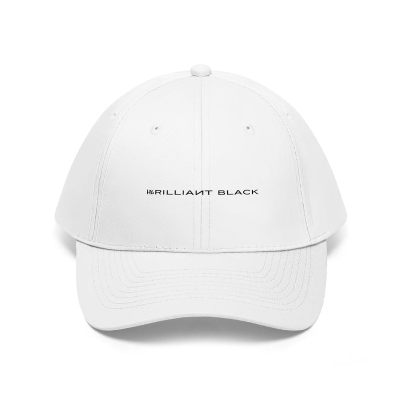 Brilliant Black Straight Logo Hat