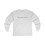 Brilliant Black Straight Logo Long Sleeve