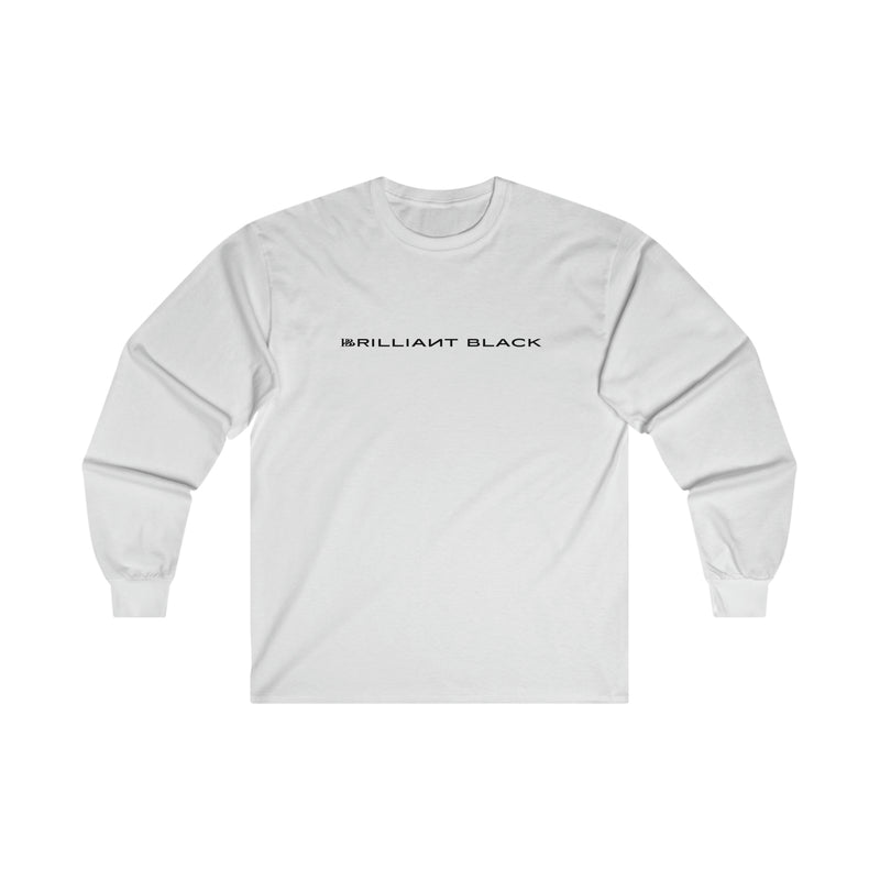 Brilliant Black Straight Logo Long Sleeve