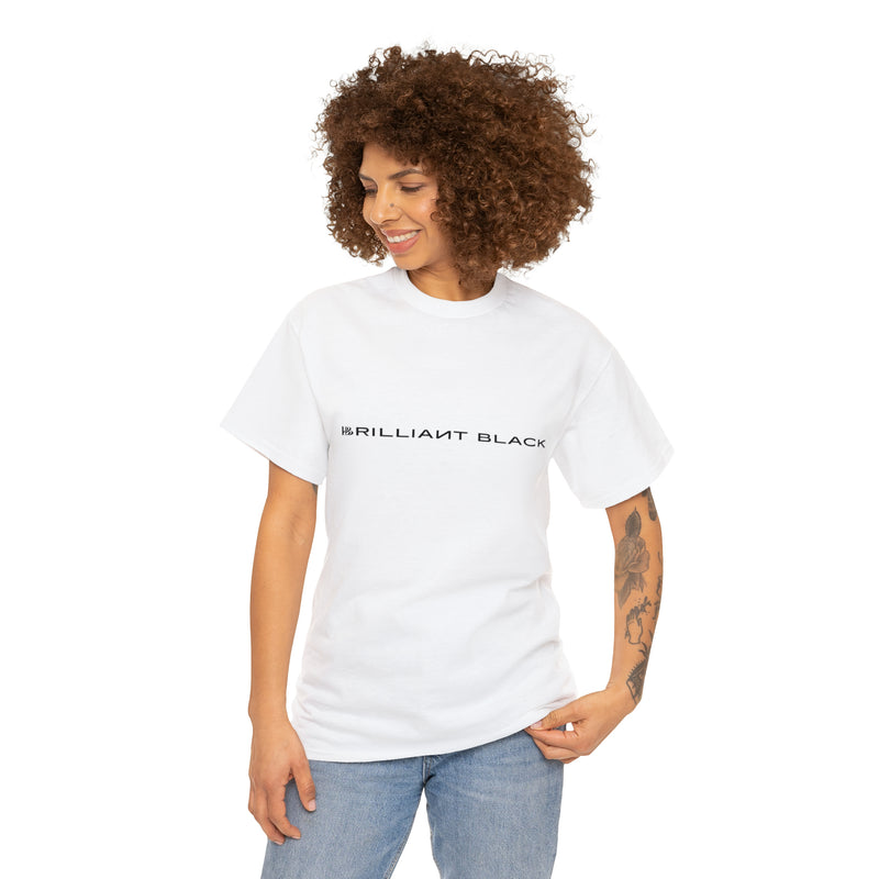 Brilliant Black Straight Logo Tee