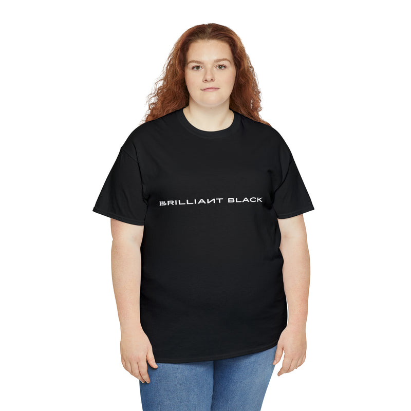 Brilliant Black Straight Logo Tee